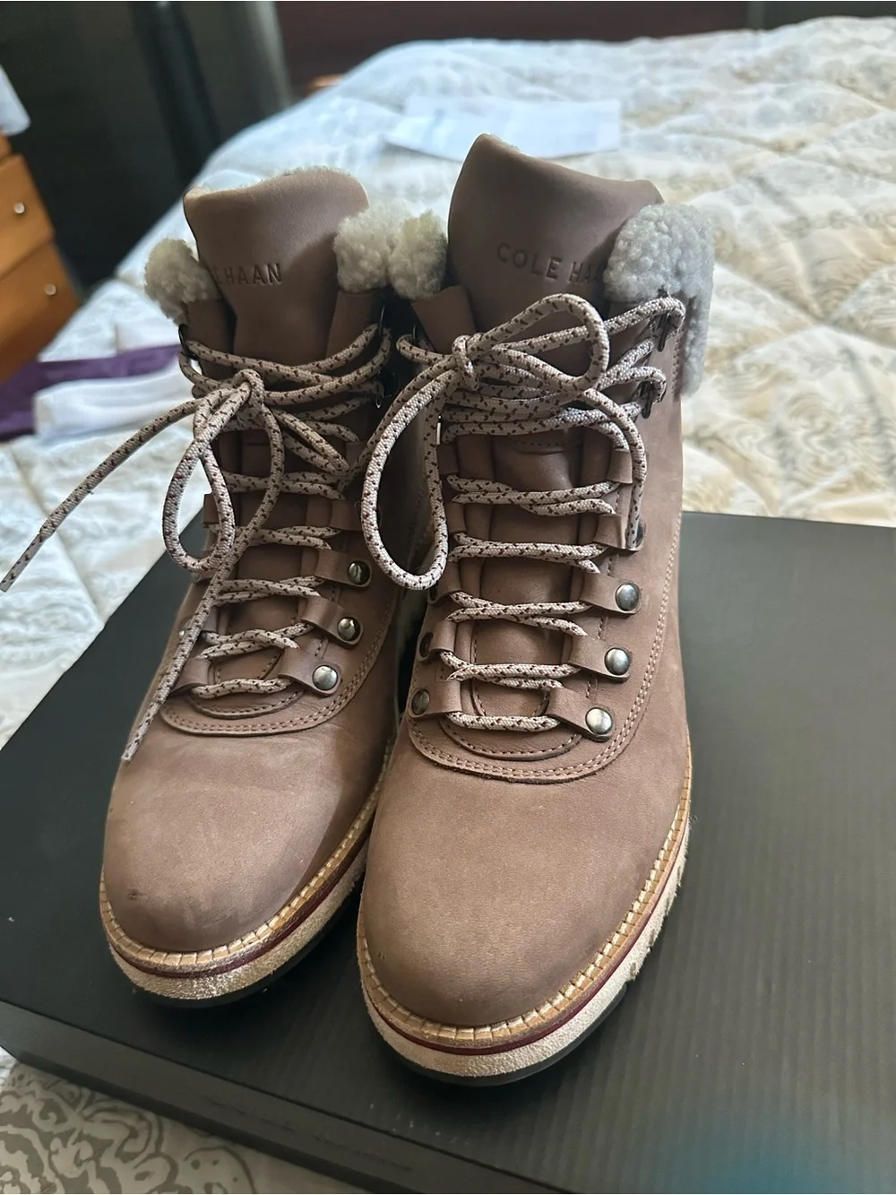COLE HAAN - Twilight Mauve GRAND Explore Waterproof Hiker Boot | Size 8